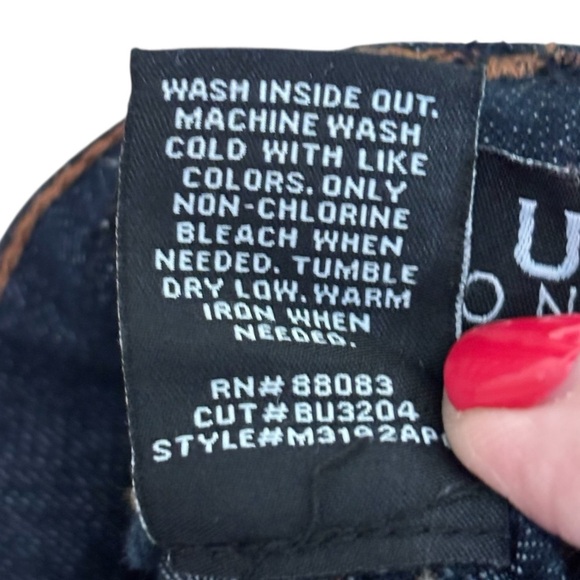 BEAU DAWSON  - SIZE 16 - Dark Blue Denim Shorts - JORTS - NAUTICAL BUTTONS B21 - Picture 8 of 9